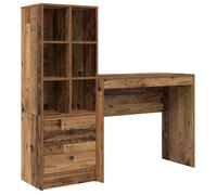 PROMOTION Bureau,Buffet salle à manger,Commode Salon - avec rangement Vieux bois - Bois d'ingénierie 58730 - BestMeuble
