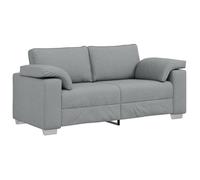 PROMOTION Canapé Loveseat CLIC-CLAC - Gris clair 140 cm - Tissu 43891 - BestMeuble