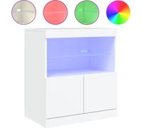 "Promotion d'hiver" Buffet avec lampes LED Blanc 60x37x67 cm - Commodes CC21036
