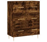 "Promotion d'hiver" Buffet chêne fumé 69,5x34x90 cm Bois composite - Commodes CC20370