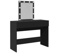 "Promotion d'hiver" Coiffeuse avec éclairage LED Noir 100x40x130 cm - Coiffeuses CC21513