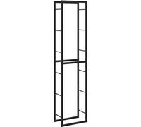 "Promotion d'hiver" Etagère à bois de chauffage Noir 50x30x209 cm Acier - Etagères à bois de cheminée CC17550