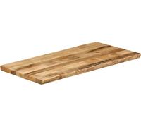 "Promotion d'hiver" Plateau de table avec arête d'arbre 100x60x2,5 cm Mango massif rugueux - Plateaux de table CC16267