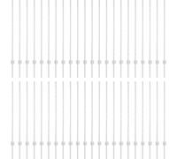 "Promotion d'hiver" poteaux de clôture 88 pcs argent 160 cm acier - Accessoires pour clôtures CC13001