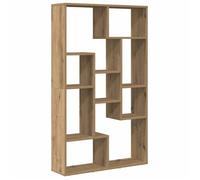 |Promotion Févr""Bibliothèque Multi-Rangement - Black Month - armoire à livres - chêne artisanal 72x20x120,5 cm bois d'ingénierie |FR