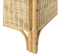 ""Promotion janvier"" Canapé 2 places - MANGO - SOFA DOUBLE - Rotin naturel et lin 86x121x88 cm - SS159