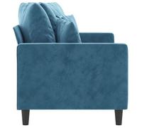 ""Promotion janvier"" Canapé à 2 places - MANGO - SOFA DOUBLE - Bleu 140 cm - velours - SS878