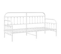 PROMOTION Lit banquette Lit 1 personnes - Blanc 80x200 cm - acier 80123 - BestMeuble