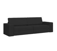 PROMOTION Lit banquette sofa relax,Canapé Lit 2-en-1 Noir 245x150x60.5 cm Tissu 39655 - BestMeuble