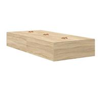 PROMOTION Lit Coffre Scandinave, Cadre de Lit de Rangement Lit 1 personnes - en chêne Sonoma 100x200 cm 24368 - BestMeuble