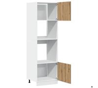 ""Promotion mai"" * Armoire à micro-ondes ""Lyon"" - Buffet de cuisine - chêne artisanal 60x57x207 cm EU8152856129