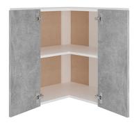 ""Promotion mai"" * Armoire d'angle - Meuble de rangement - suspendue ""Lyon"" - Buffet de cuisine - Gris béton EU7685806394