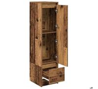 ""Promotion mai"" * Buffet haut - Armoire haute salon - 29 5x34x119 5 cm vieux bois EU1145861659