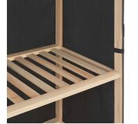 ""Promotion mai"" * Garde-robe - Armoire de chambre - Porte-vetement - à 3 niveaux Gris 79 x 40 x 170 cm Tissu EU10403248187