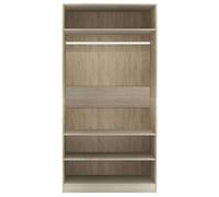 ""Promotion mai"" * Garde-robe - Armoire de chambre - Porte-vetement - Chêne sonoma 100x50x200 cm EU10311800228