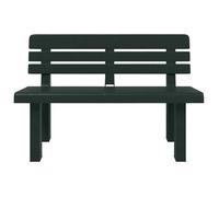 ""Promotion mars"" * Banc de jardin (1/2 PLACES) - Banquette pour jardin - anticorrosion - vert 110x52x71 cm polypropylène_5254755