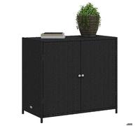 ""Promotion mars"" * COFFRE DE JARDIN - YUNYAN - Armoire de rangement de jardin - MEUBLE JARDIN - noir 83x45x76cm résine tressée _2325
