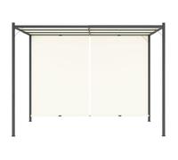 ""Promotion mars"" * Pergola avec toit - YUYUE - Meuble d’extérieur - Tonnelle/Arche - réglable Crème Blanc 3x3 m Acier _7933087