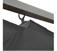 ""Promotion mars"" * Pergola avec toit - YUYUE - Meuble d’extérieur - Tonnelle/Arche - rétractable anthracite 3x3 m acier 180 g/m²_978