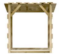 ""Promotion mars"" * Pergolas avec toits - YUYUE - Meuble d’extérieur - Tonnelle/Arche - 2 pcs 100x90x100 cm Bois de pin imprégné_6252