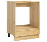 Promotion Noël）Élément Bas de Cuisine - Porte pratique - Armoire avec stockage Miel 60x46x81,5cm Pin massif 02_952717