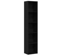 (Promotion octo)Bibliothèque Étagère de livres Chêne noir 40x30x189cm Bois d'ingénierie skd50518