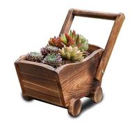Promotion! Pot De Fleurs En Bois Créatif, Dessin Animé, Chariot, Jardinière De Jardin, Boîte De Fenêtre, Pot Creux, Succulent Lit De Fleurs, Plante, Pot De Lit Fl