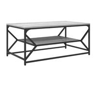 PROMOTION Table Basse Table Canapé - avec étagère Grise Sonoma 90x50x40 cm - Bois d'ingénierie 28755 - BestMeuble