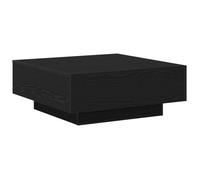 PROMOTION Table Basse Table Canapé Noir Chêne 80x80x31 cm Bois 62915 - BestMeuble