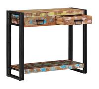 PROMOTION Table console - Scandinave - Multicolore Bois Recy t Métal 75502 - BestMeuble