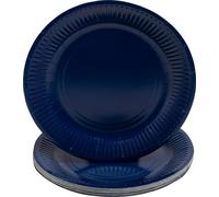 Pronappe 25x 20 Assiettes en carton rondes, 23 cm Bleu marine 79212I