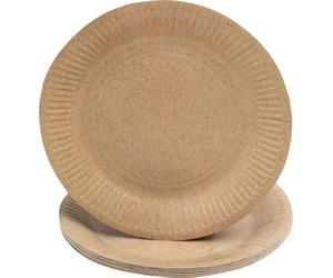 Pronappe 25x 20 Assiettes en carton rondes, 23 cm Kraft 79109I