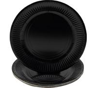 Pronappe 25x 20 Assiettes en carton rondes, 23 cm Noir 79211I