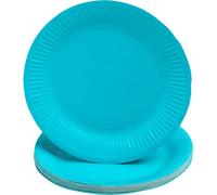 Pronappe 25x 20 Assiettes en carton rondes, 23 cm Turquoise 79216I
