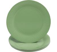 Pronappe 25x 20 Assiettes en carton rondes, 23 cm Vert olive 79220I
