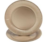 Pronappe 35x 10 Assiettes en carton rondes, 23 cm Or 79310I