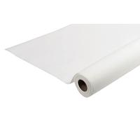 Pronappe - Réf. R580601I - Nappe jetable en rouleau de 6 M de long X 1,20 M de large - Intissée Airlaid, effet textile proche du tissu - Couleur blanche