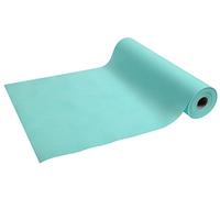 Pronappe - Réf R732428I - Tête à tête jetable en non tissé spunbond - Carton de 4 rouleaux de 24M de long X 0,4M de large prédécoupé tous les 1,20M - Représente 20 têtes à tête - Couleur turquoise