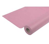 Pronappe - Réf. R782551I - Nappe jetable en non tissé spunbond - Rouleau de 25 M de long X 1,20 M de large - Matière indéchirable, déperlante et essuyable - Couleur rose poudré
