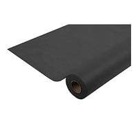 Pronappe - Réf. R785021I - Nappe jetable en non tissé spunbond - Rouleau de 50 M de long X 1,20 M de large -Tissu indéchirable, déperlant et essuyable - Couleur noire, Noir