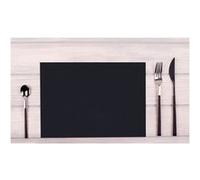 Pronappe - Set de table - Taille 30 x 40 cm - jetable - noir (pack de 100) Noir G
