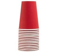 Gobelet en carton, 0,2 l, rouge