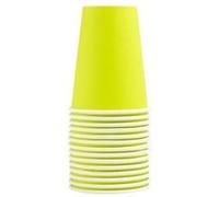 Pronappe - Tasse - Taille 7 cm diameter - 200 ml - jetable - vert kiwi (pack de 15) Vert kiwi G