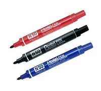 Propac z-penper Marqueur Pentel N50, rouge, pointe 4.3 mm, lot de 12