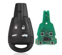 ProPlip omplète avec électronique à Programmer Compatible avec Saab 93 95 9.3 9.4 WF 434MHz ID46 Télécommande 4 Boutons Vierge