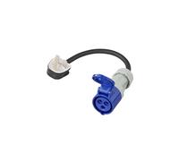ProPlus Câble Adaptateur 40cm 3x2,5mm² de Prise UK vers CEE | Connecteur CEE bleu IEC 60309 - fiche UK BS 1363 - câble souple noir - idéal camping-car et caravane