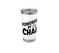 Propulsé par Chai Tea Lovers Funny Gobelet isotherme en acier inoxydable double paroi