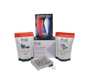 ProQ Générateur de fumée froide et coffret cadeau - Kit fumoir à froid - Fumoir pour fumer à froid du poisson, du fromage, du bacon, des noix et plus encore