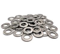PRORAJE Rondelles métal M3 Inox Ø extérieur 6 mm | Rondelle plate M3x6mm | Acier inoxydable A2 (V2A/304) norme NFE 25514 Z | Bois/Metal/Ecrous/Vis/etc : LOT DE 50 Pcs