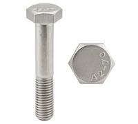 PRORAJE Vis INOX M14x45 mm Tête Hexagonale H Ø 14x45 mm, LOT DE 5 Pcs | Filetage Partiel 34mm, Acier Inoxydable A2-70 (V2A/304), DIN 931, Boulon, M14x45mm, 14x45mm, M14 x 45, 14 x 45mm Clé 22mm